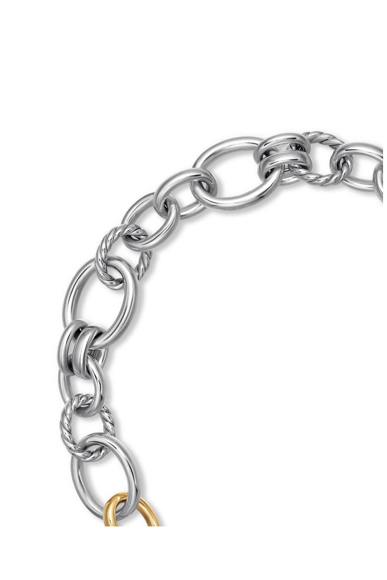 Mercer Mixed Metal Link Necklace, Alternate, color, STERLING SILVER/ 18KY GOLD