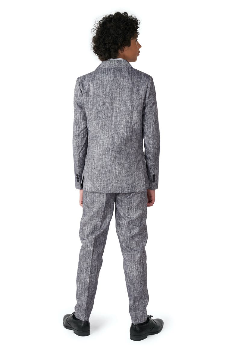 Suitmeister '20s Three-Piece Suit with Tie & Hat, Alternate, color, GREY