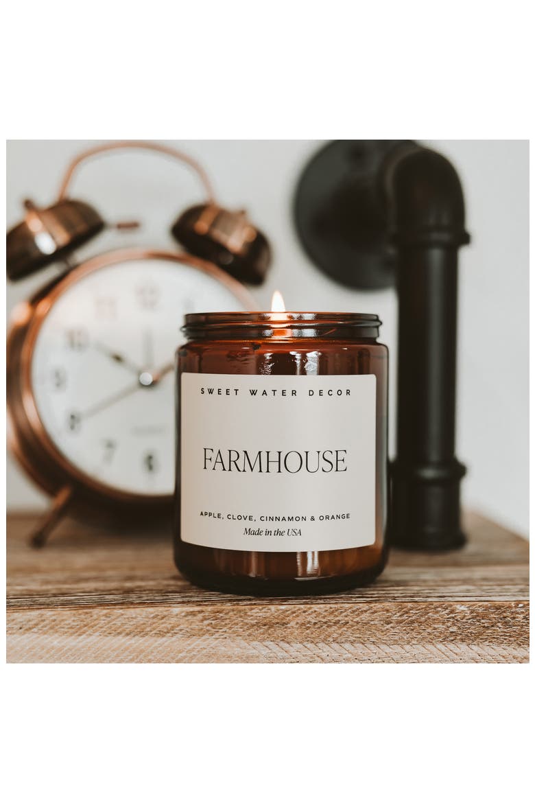 Farmhouse 9 oz. Candle, Alternate, color, BLACK