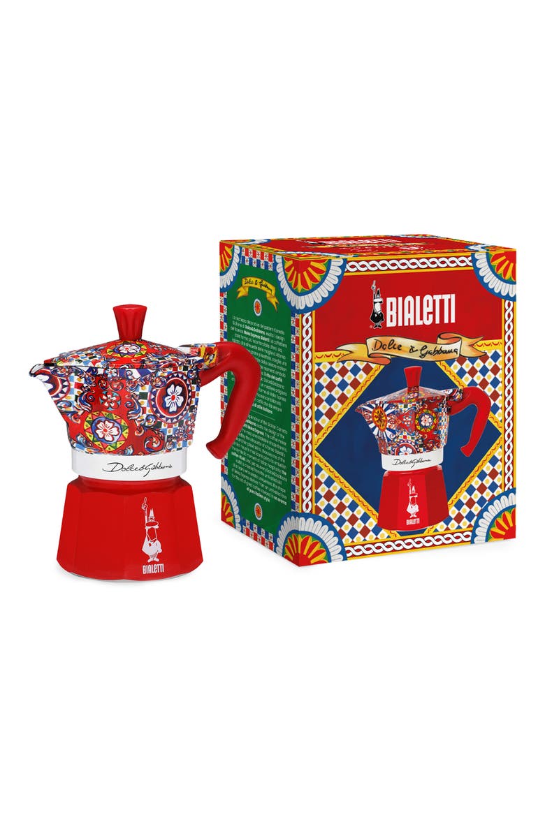 Bialetti Large Express 3-Cup Moka Pot, Alternate, color, MEDIUM RED