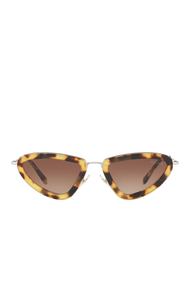 Miu Miu 53mm Irregular Sunglasses, Alternate, color,