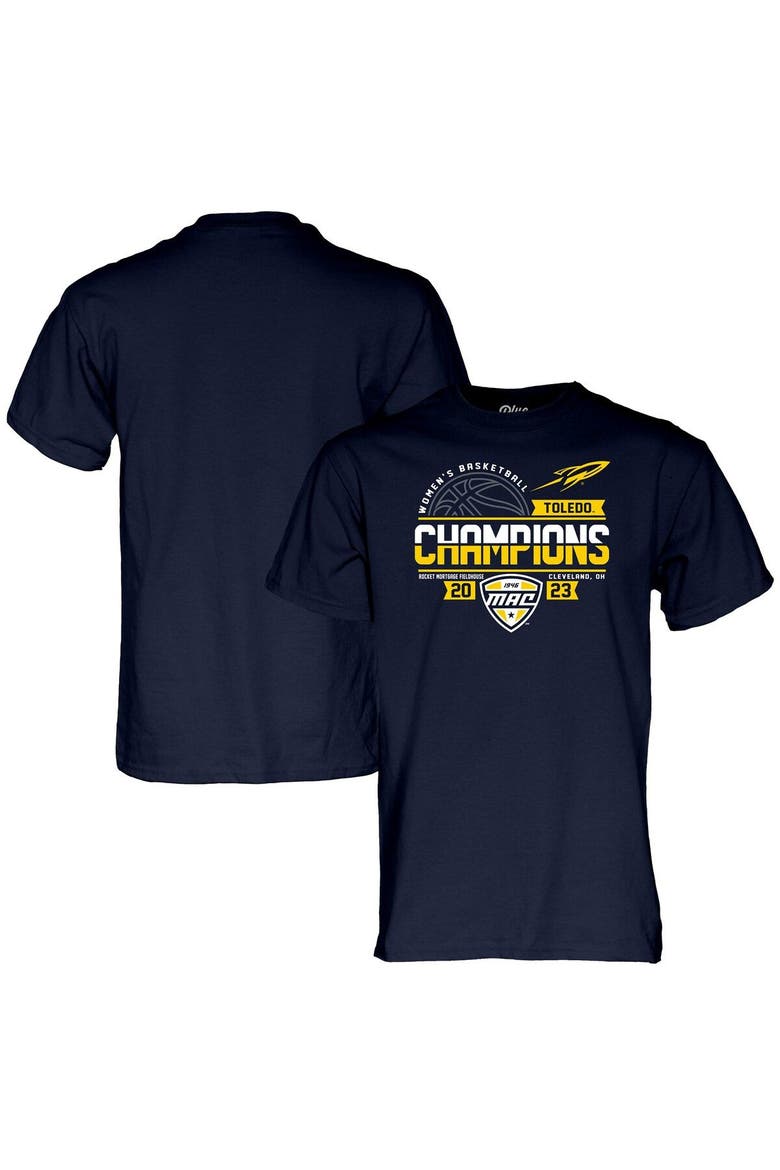 Navy Toledo Rockets 2023 MAC Women's College Basketball Conference Tournament Champions T-Shirt, Main, color, Navy