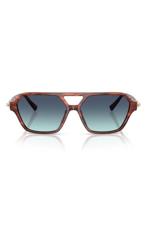 58mm Square Sunglasses