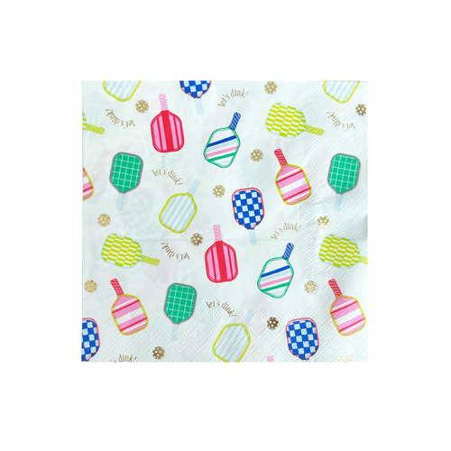 Jollity & Co Pickleball Social Club Large Napkins In Assorted Pre-pack