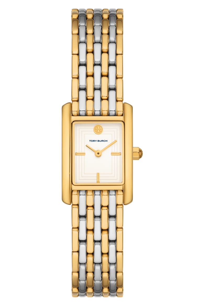 The Small Eleanor Bracelet Watch, 19mm x 28mm, Main, color, TWO TONE
