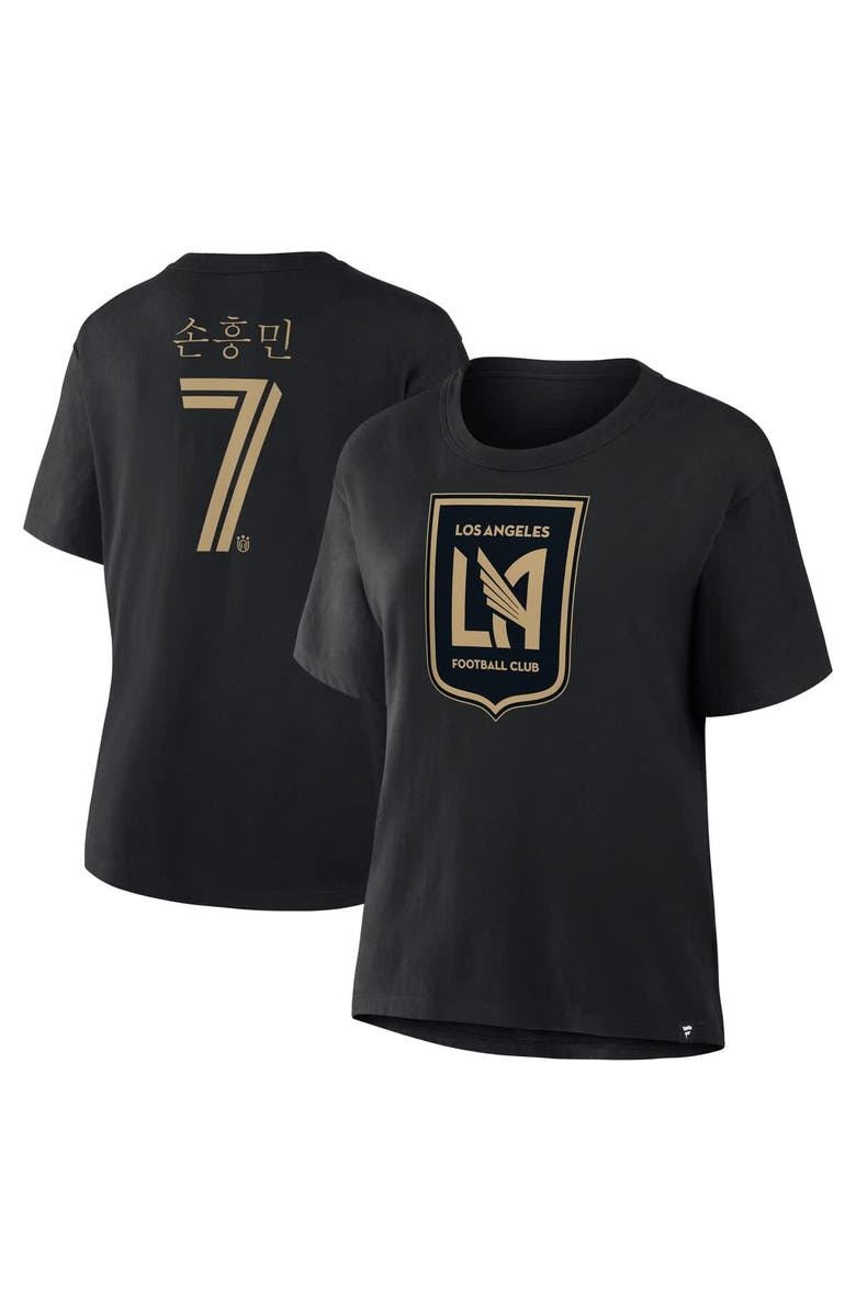 FANATICS Women's Fanatics Son Heung-Min Black LAFC Hangul Name & Number T-Shirt, Main, color, Black