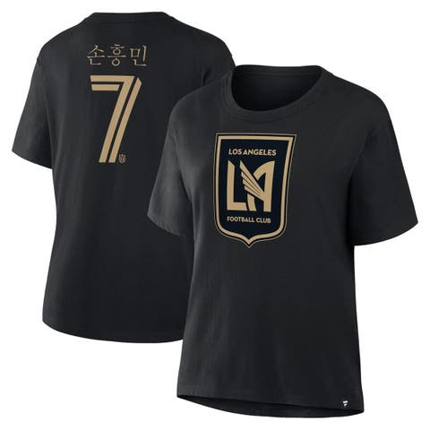 Women's Fanatics Son Heung-Min Black LAFC Hangul Name & Number T-Shirt