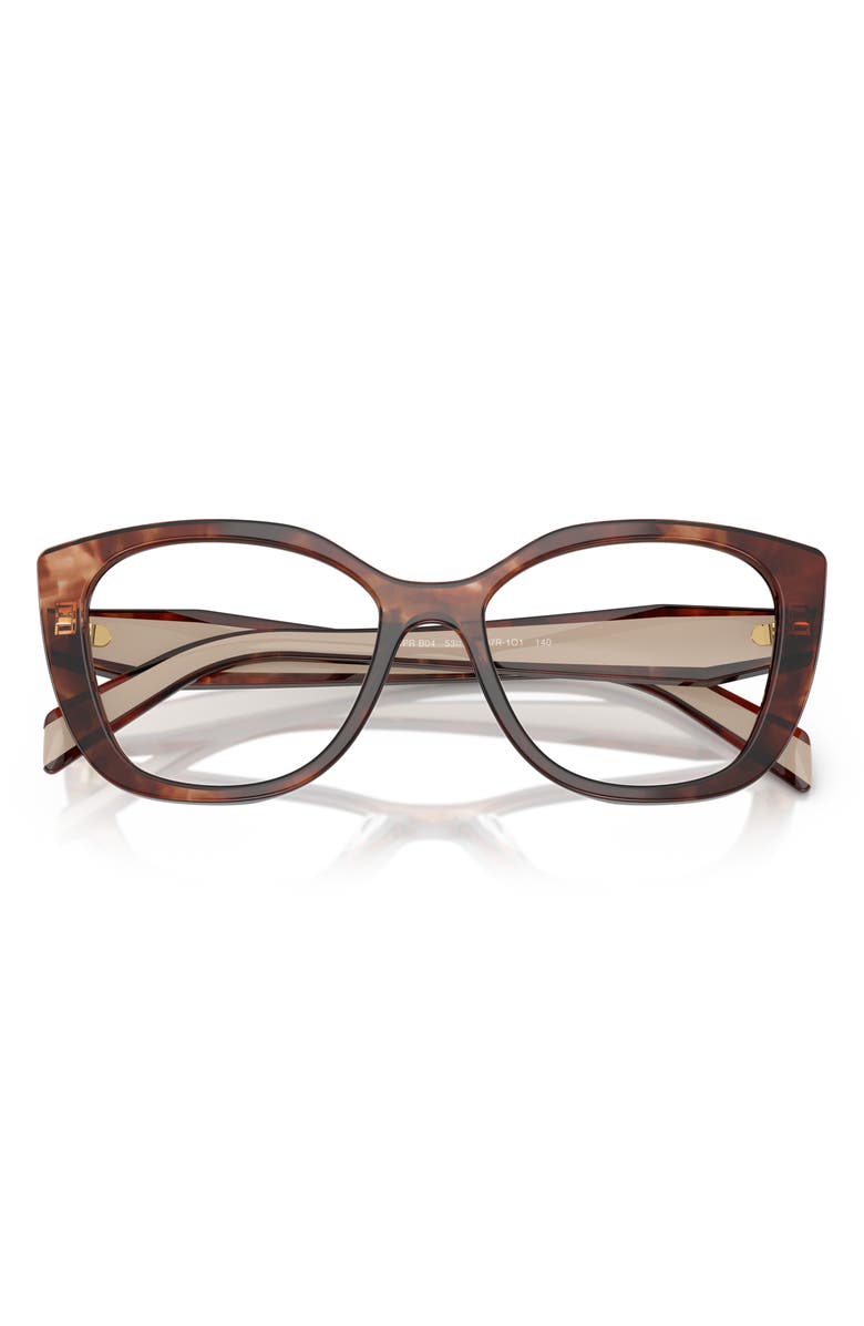 Prada 51mm Cat Eye Optical Glasses, Alternate, color, Caramel