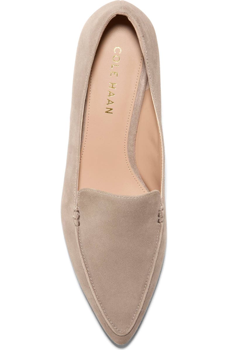 Cole Haan Valentina Pointed Toe Loafer, Alternate, color, Irish Cream Suede