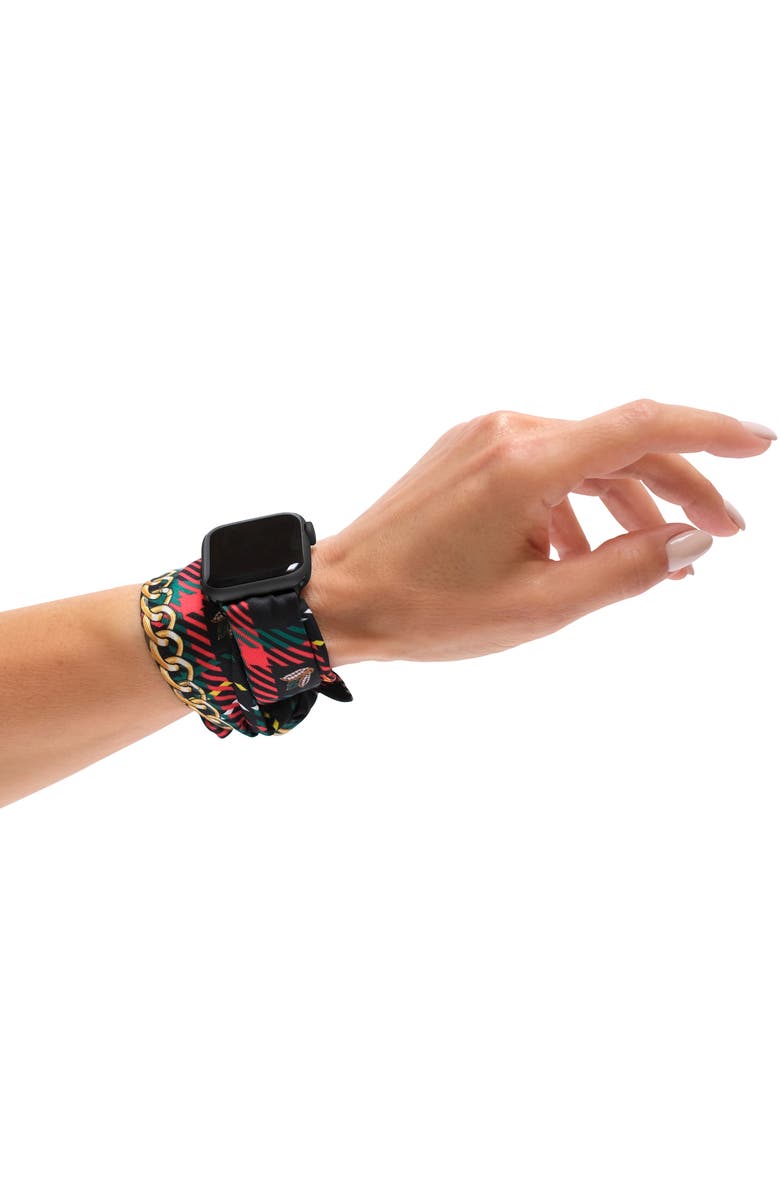 Wristpop Tartan Tai Apple Watch<sup>®</sup> Scarf Watchband, Alternate, color, 