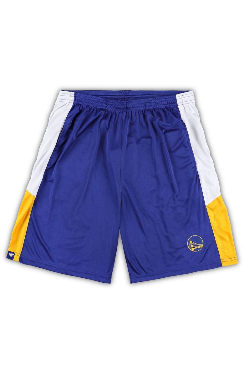 FANATICS Men's Fanatics Branded Royal Golden State Warriors Big & Tall Champion Rush Practice Shorts, Main, color, Royal
