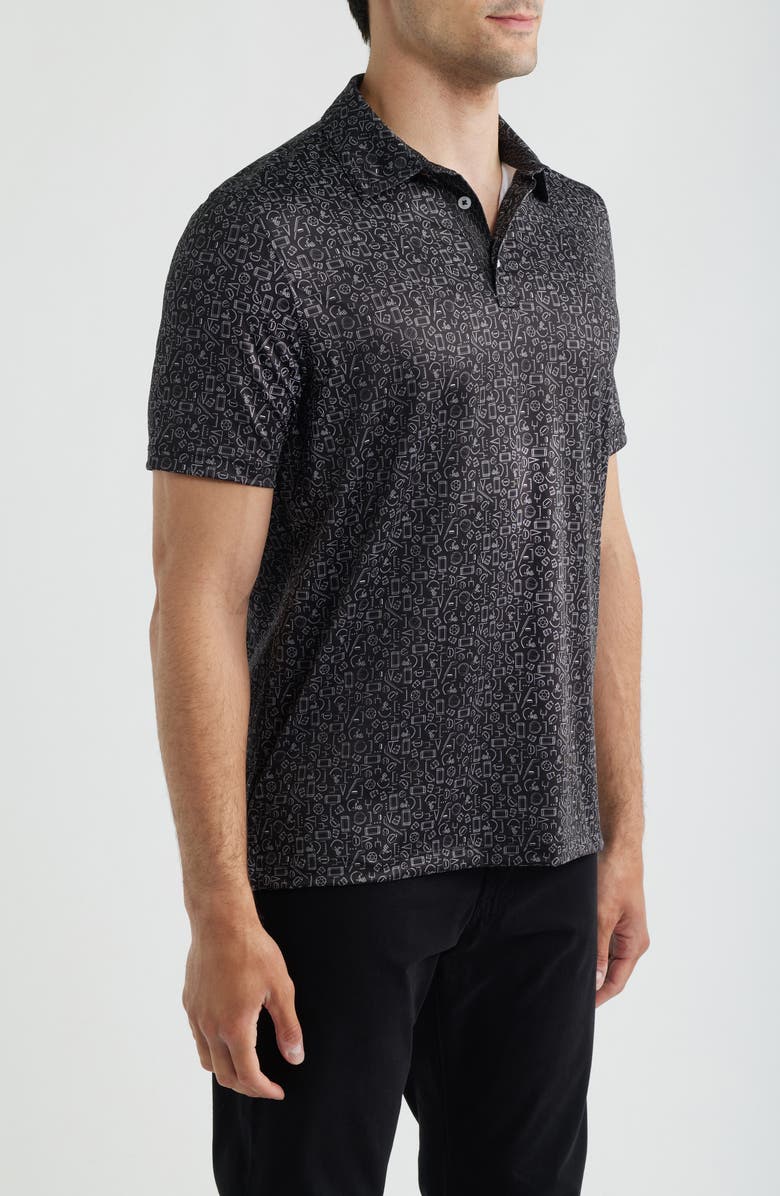 Johnston & Murphy XC+<sup>™</sup> Performance Game Day Polo, Alternate, color, Black