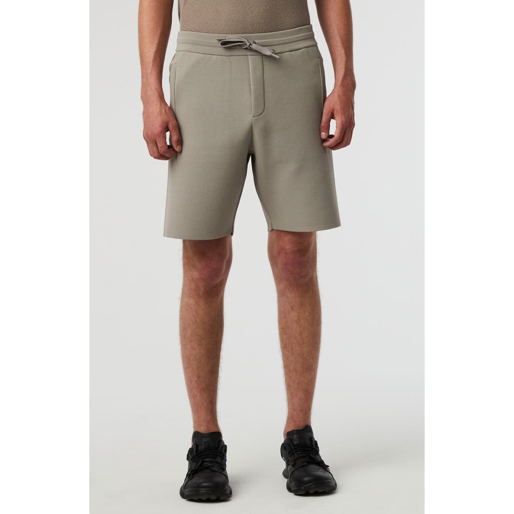 Alphatauri Posos Knit Drawstring Performance Shorts In Gray