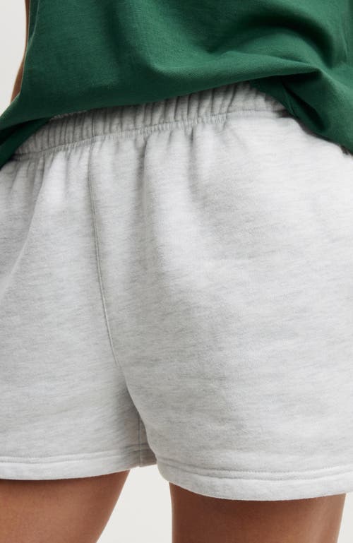 Cotton On Body Plush Essential Gym Short In Cloudy Grey Marle