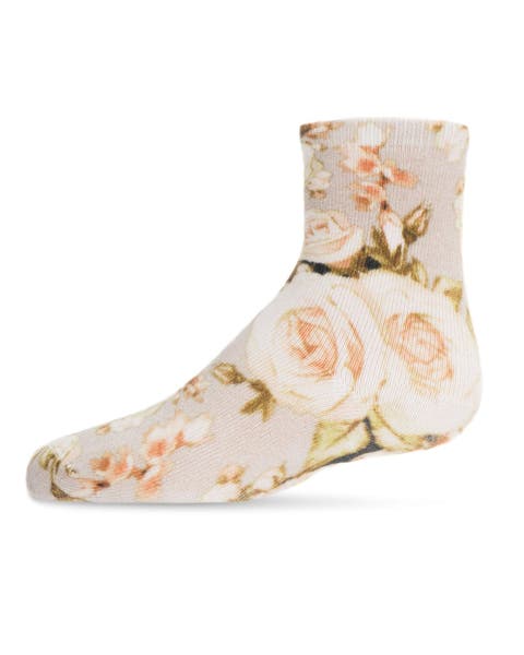 Rose Floral Crew Sock (Little Kid & Big Kid)