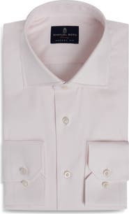 Emanuel Berg Stripe Natural Stretch Yoga Twill Dress Shirt