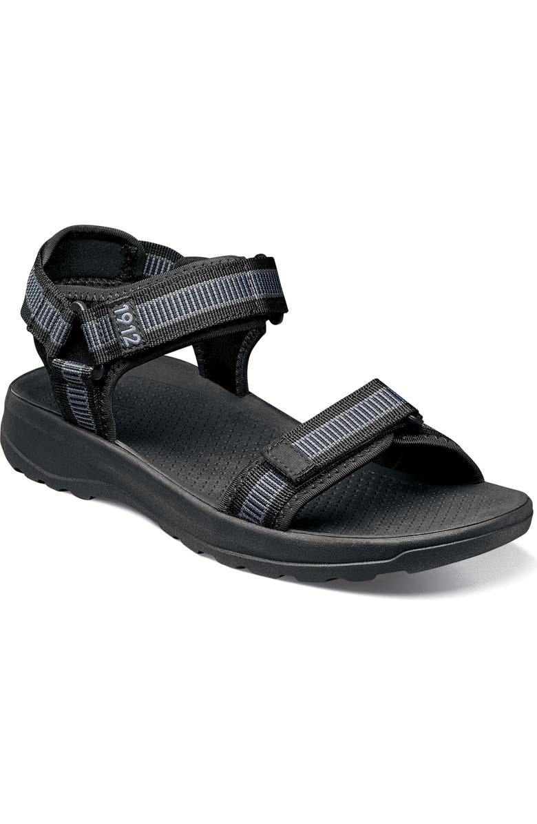 NUNN BUSH Huck Sport Sandal - Wide Width Available, Main, color, Black Multi