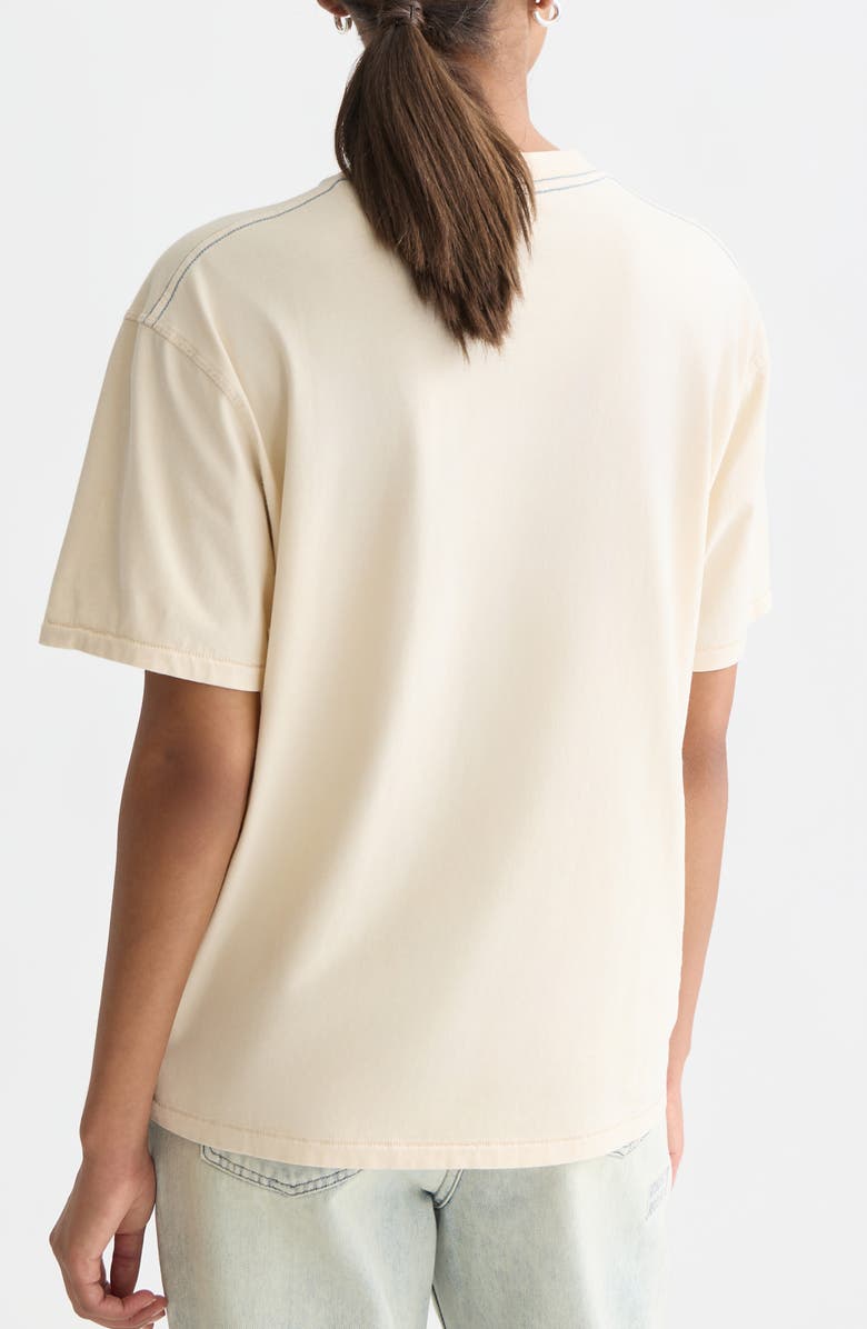 Scotch 
Soda x Basquiat Embroidered Cotton Graphic T-Shirt, Alternate, color, Eggnog