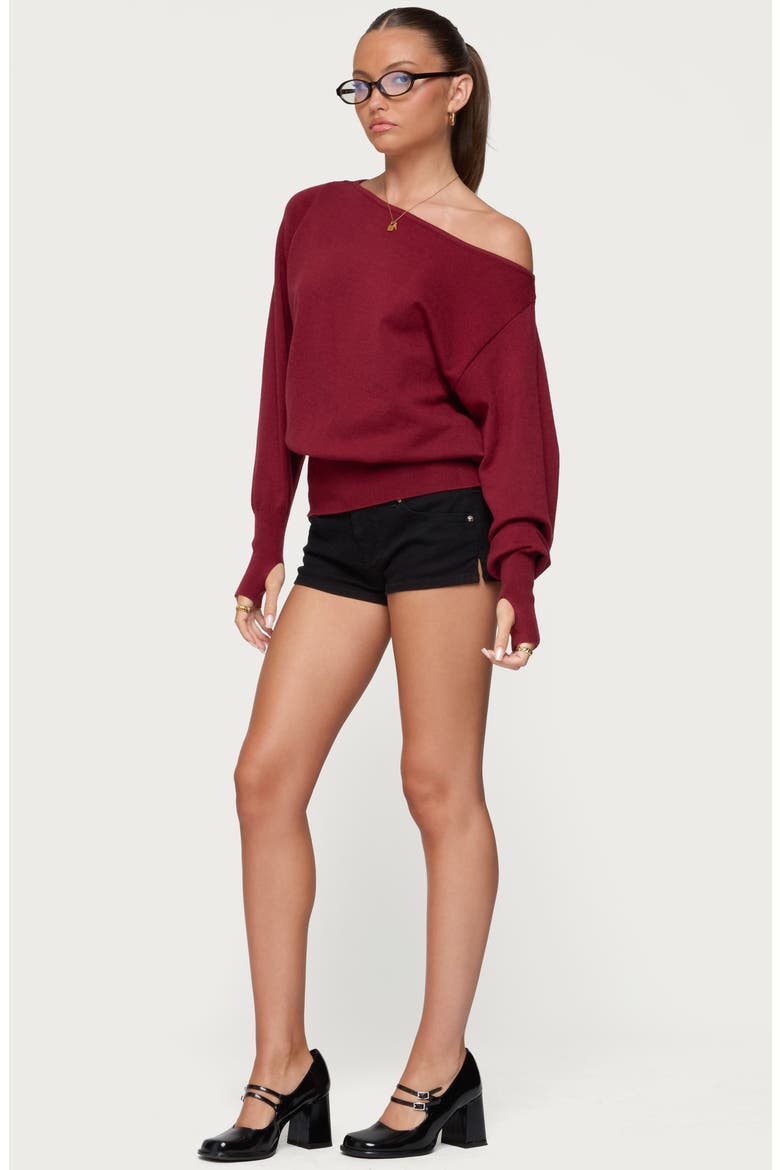 Jagger Low Rise Denim Shorts, Alternate, color, BLACK