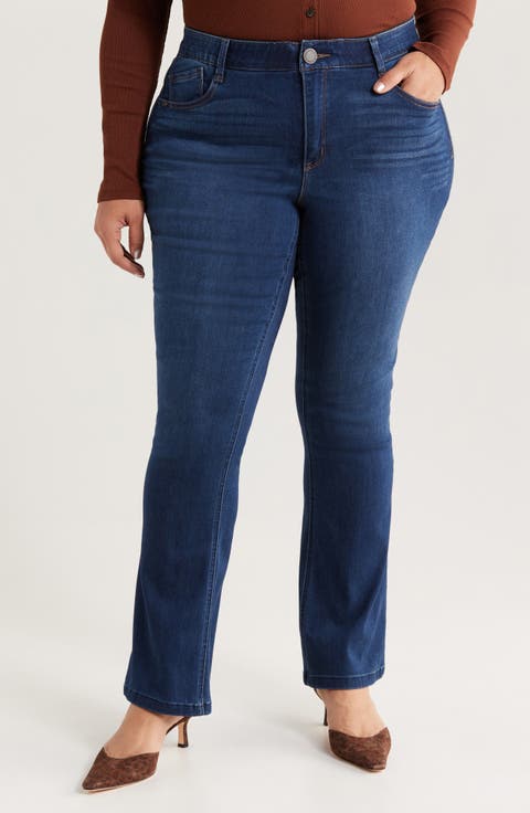 'Ab'Solution Itty Bitty Bootcut Jeans (Plus Size) (Nordstrom Exclusive)
