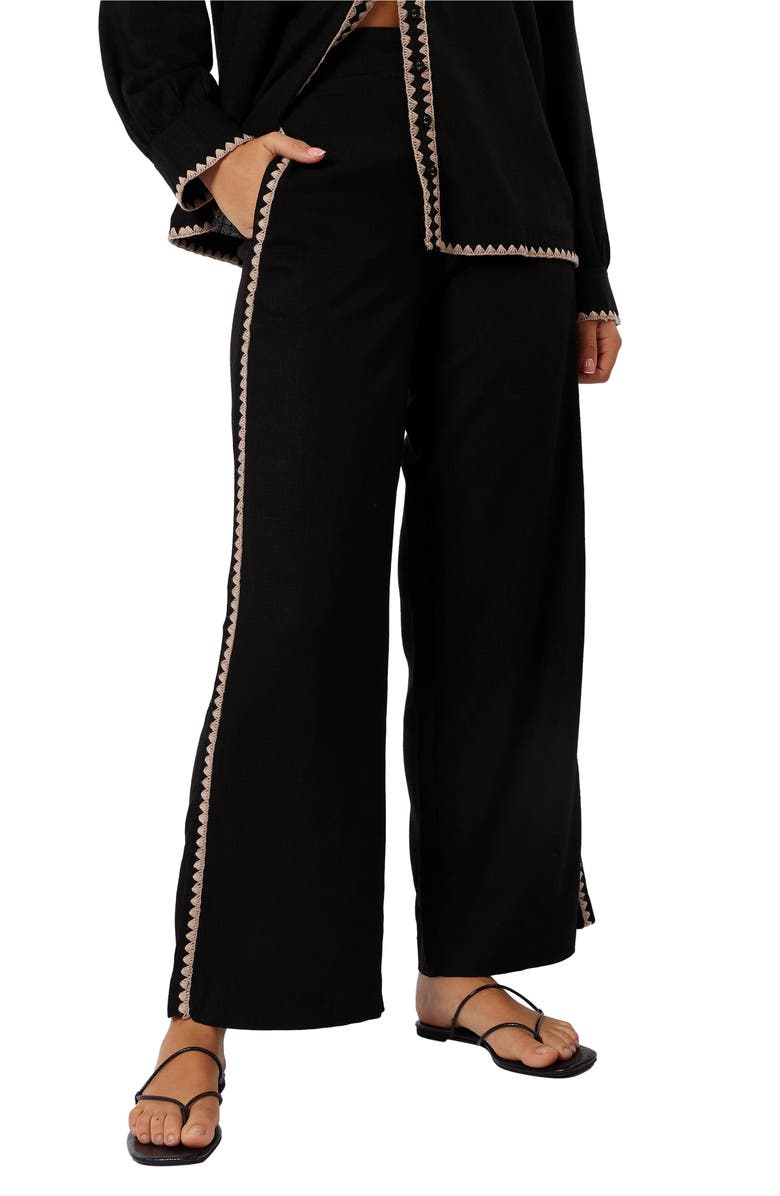 Petal & Pup Calyse Wide Leg Pants, Main, color, 