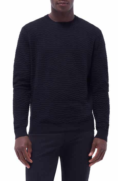 Textured Cotton, Silk & Cashmere Crewneck Sweater