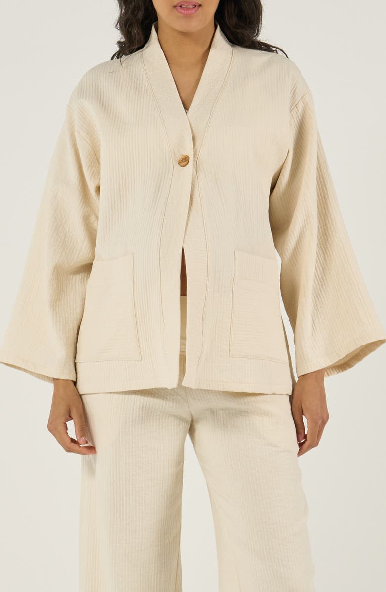 Cache Coeur Maternity and nursing jacket Celia, Alternate, color, Natural