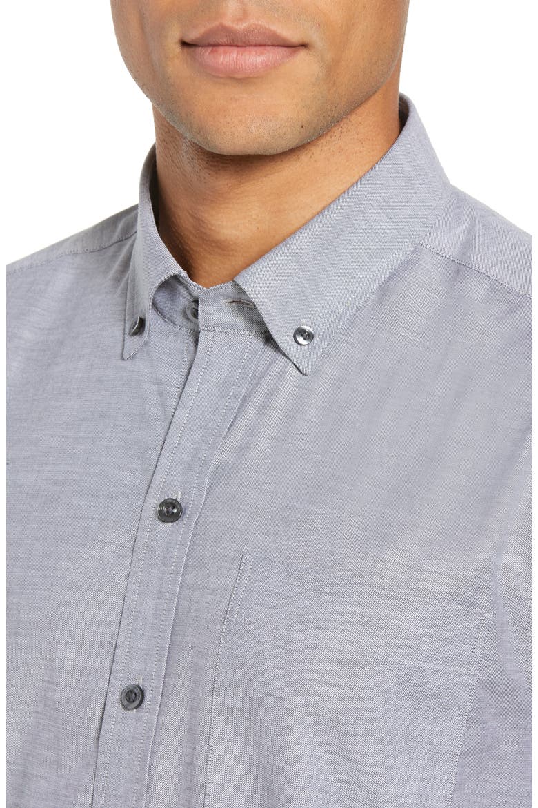 Tailor Regular Fit Oxford Sport Shirt, Alternate, color, CHARCOAL