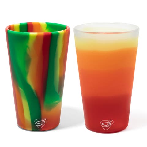 Silicone Pint Glasses 2 Pk