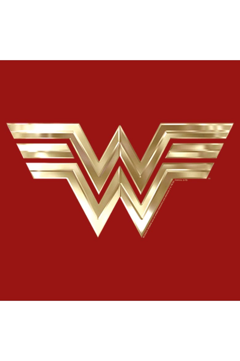 Women's Wonder Woman 1984 Metallic Logo  Graphic T-Shirt, Alternate, color, Red