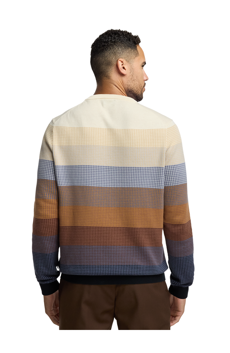 Paul Fredrick Cotton Crewneck Sweater, Alternate, color, Multi