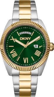 DKNY Day Date Bracelet Watch, 40mm