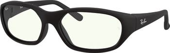 59mm Blue Light Blocking Rectangular Optical Glasses