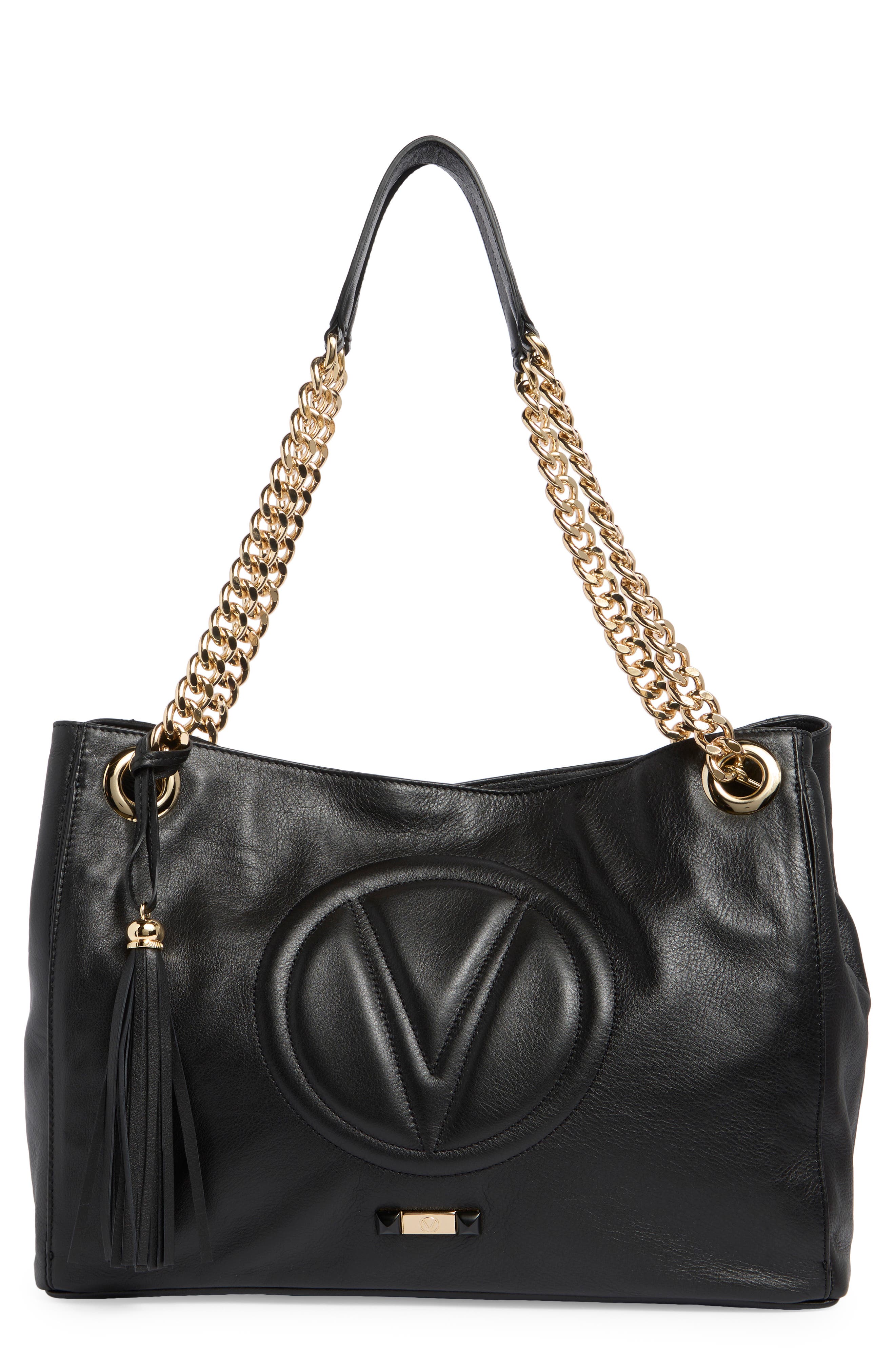 VALENTINO BY MARIO VALENTINO Verra Signature Leather Tote Bag, Main, color, 