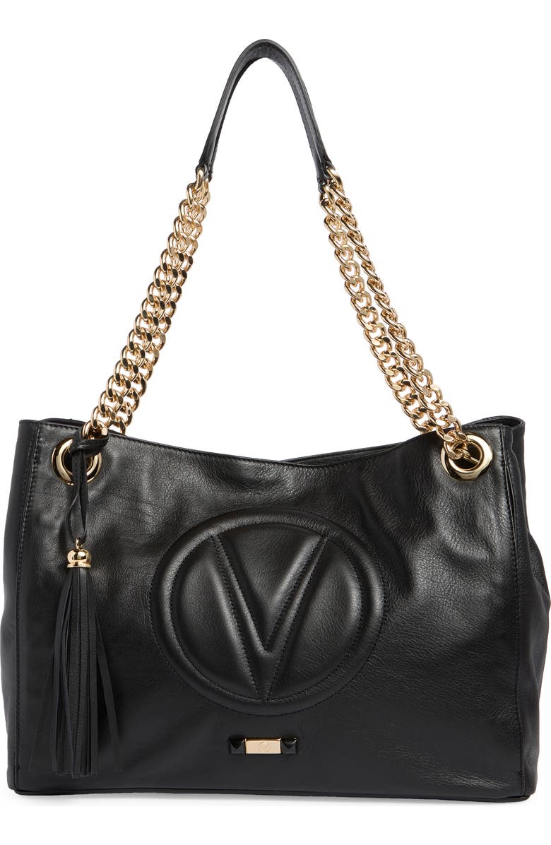 VALENTINO BY MARIO VALENTINO Verra Signature Leather Tote Bag, Main, color,