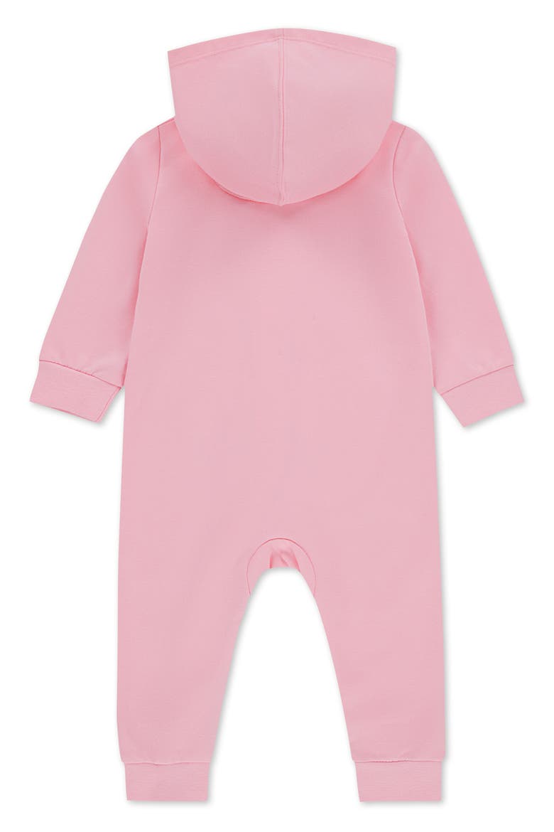 Kids' French Terry Futura Hooded Coverall, Alternate, color, MEDIUM PINK