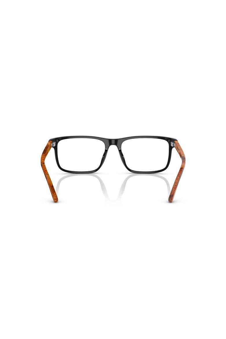 54mm Rectangle optical glasses, Alternate, color, Black