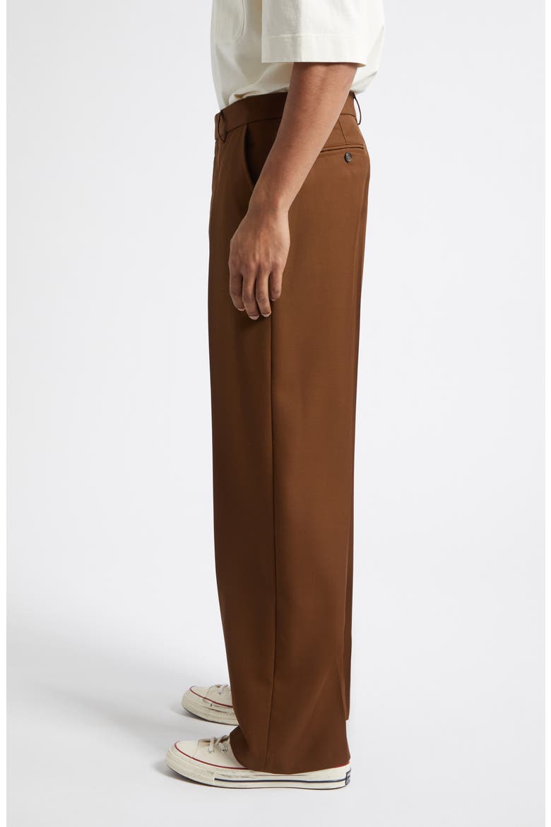 Relaxed Primo Virgin Wool Trousers, Alternate, color, BROWN