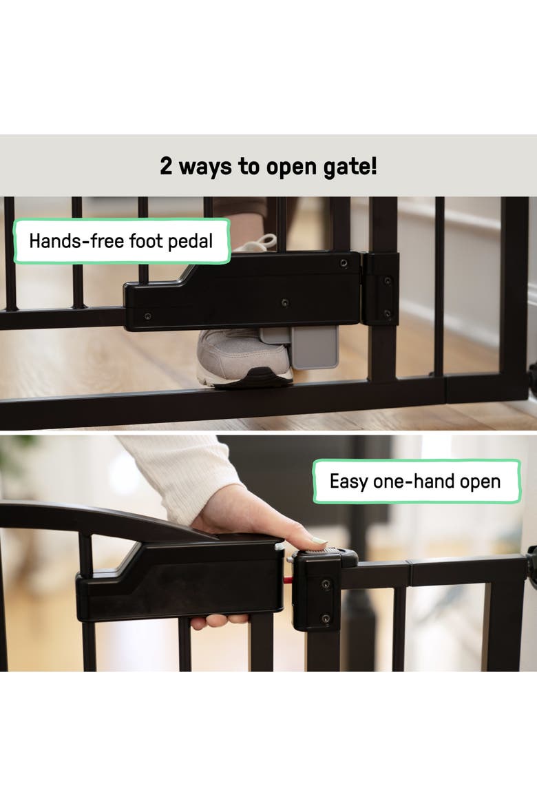 Thruway 52W Series Wide Safety Pet and Baby Gate, Alternate, color, BRONZE