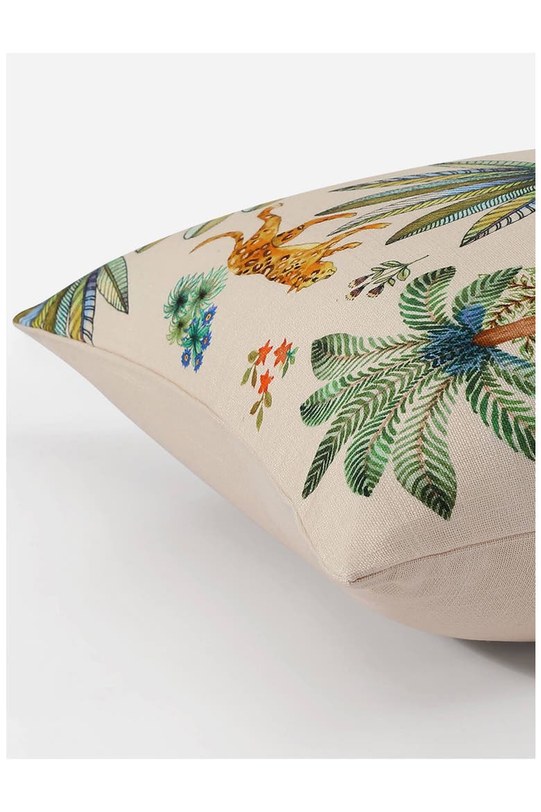 Decorative Palms Accent Pillow, Alternate, color, CARDAMON SEEDS