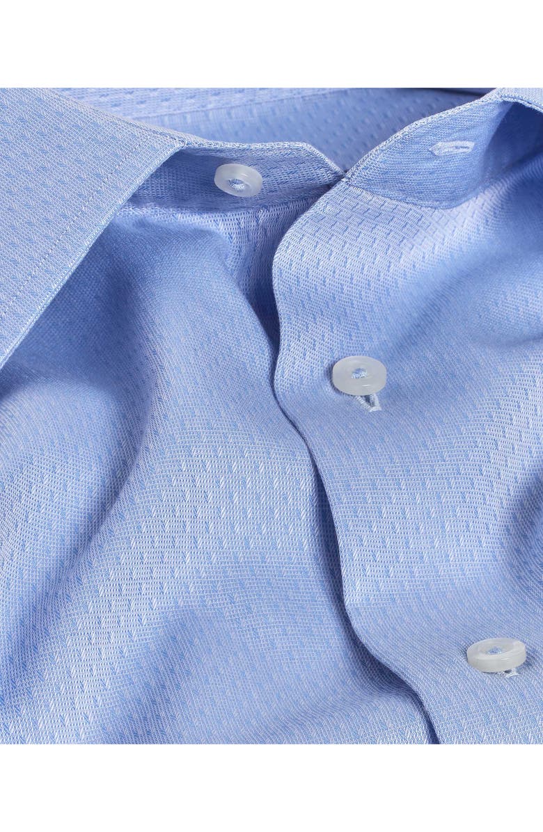 David Donahue Trim Fit Neat Textured Dress Shirt, Alternate, color,