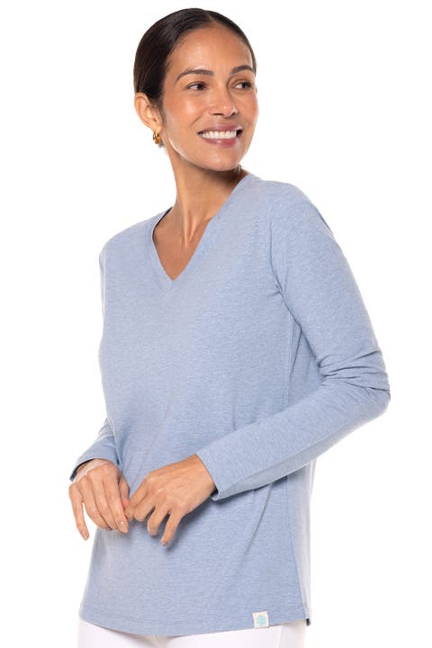 Women's Morada V-Neck Long Sleeve T-Shirt, UPF 50+ Sun Protection