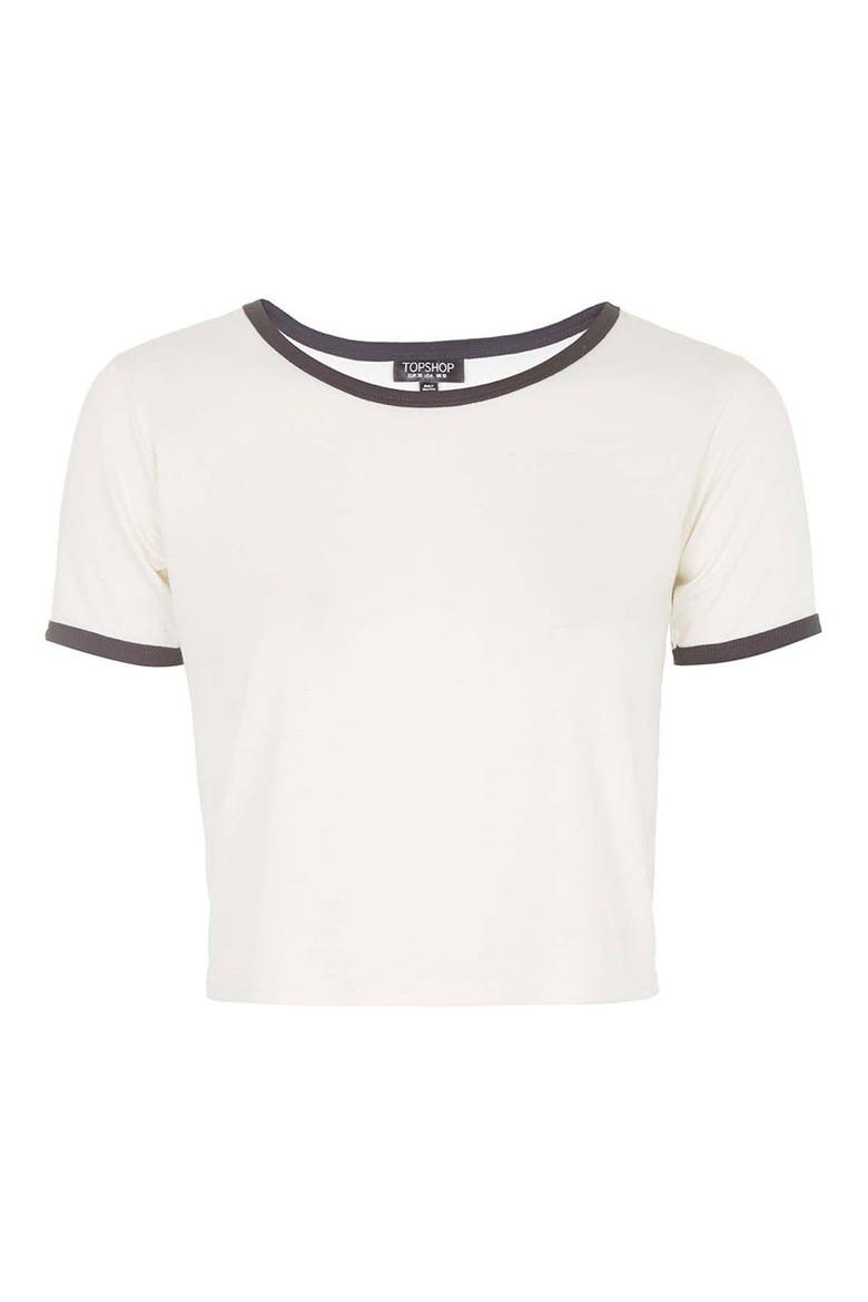 Contrast Tee, Alternate, color, CREAM MULTI