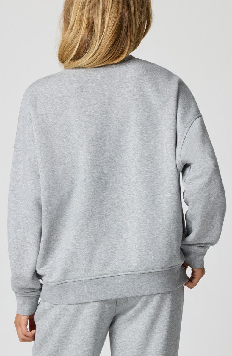 Florence by Mills Rosette Oversize Pullover, Alternate, color, Heather Grey