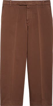 Thom Browne Cotton Twill Crop Chinos