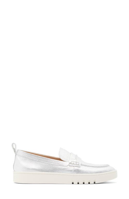 Vionic Chantel Penny Loafer Slip-on Sneaker In Silver