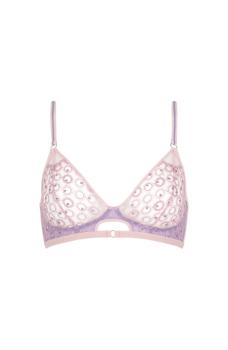 Huit Magique Lace Bralette, Main, color, Lilas