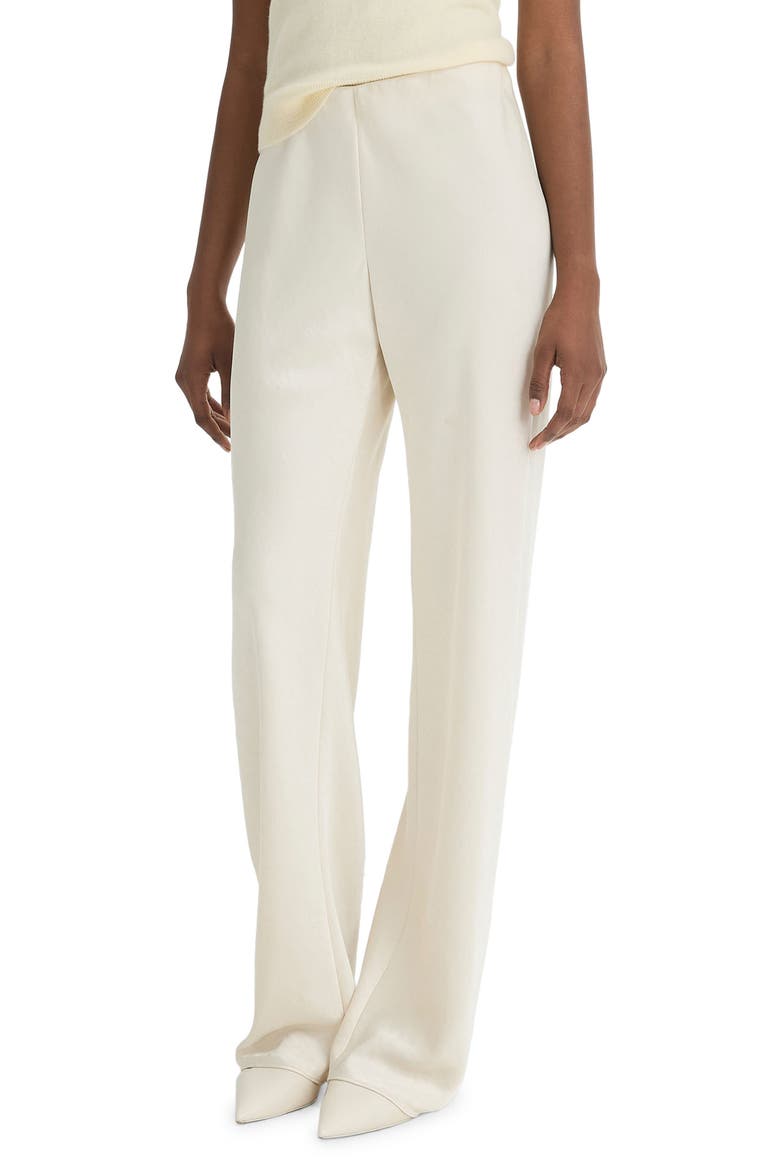 Colette High Waist Fluid Satin Bias Pants, Alternate, color, BONA