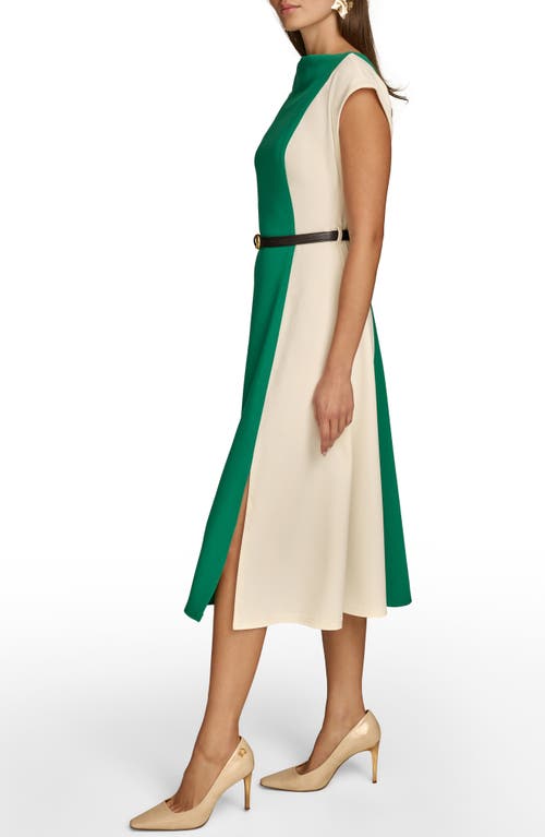 Shop Donna Karan New York Colorblock Midi Dress In Cosmos/law