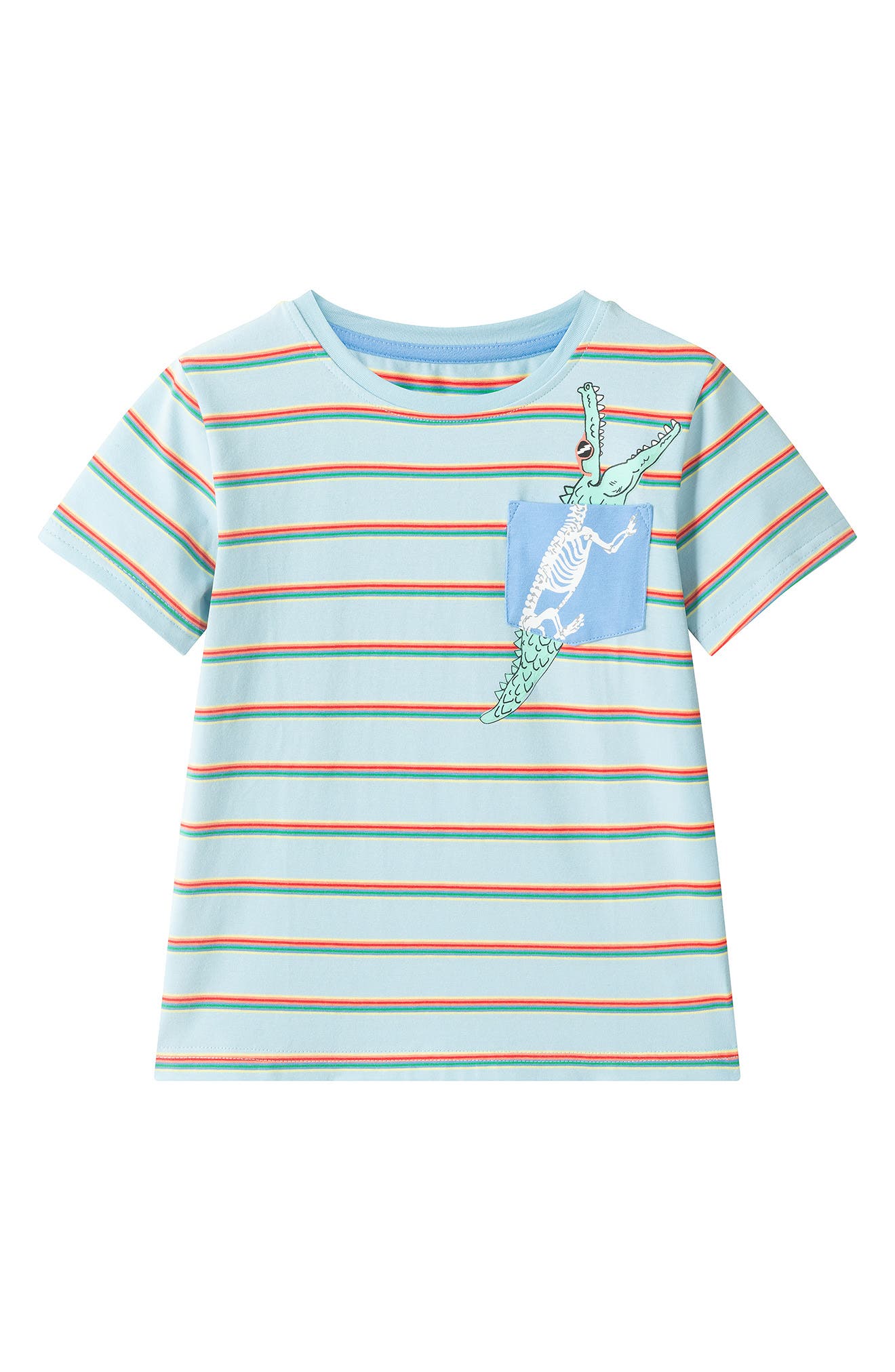 Andy & Evan Kids' Stripe Graphic Pocket T-Shirt